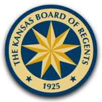 Kansas Board of Regents logo, link to homepage of KansasRegents.org